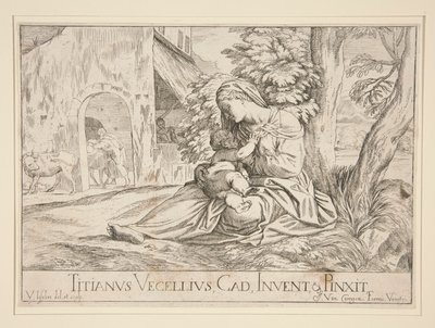 Descanso en la Huida a Egipto de Valentin Lefebvre
