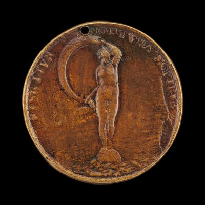 Fortuna con un Velo [reverso], 1584 de Valentin Maler
