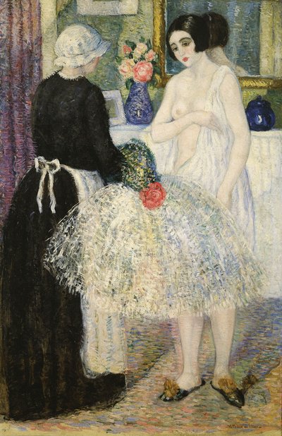 En el camerino, c.1920 de Valentín Thibon de Libian