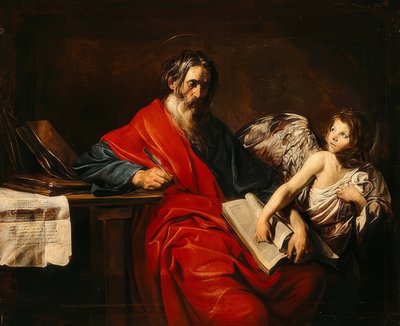 Mateo el Evangelista. Alrededor de 1625 de Valentin de Boullogne