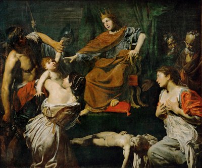 Le jugement de Salomon - El juicio de Salomón ... de Valentin de Boulogne
