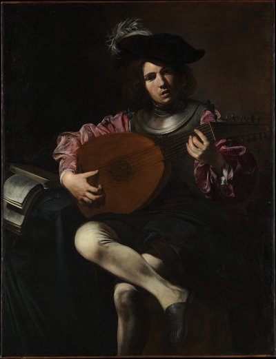 Tañedor de laúd de Valentin de Boulogne