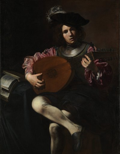 Jugador de laúd de Valentin de Boulogne