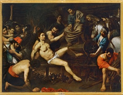 Martirio de San Lorenzo ... (pintura sobre lienzo) de Valentin de Boulogne