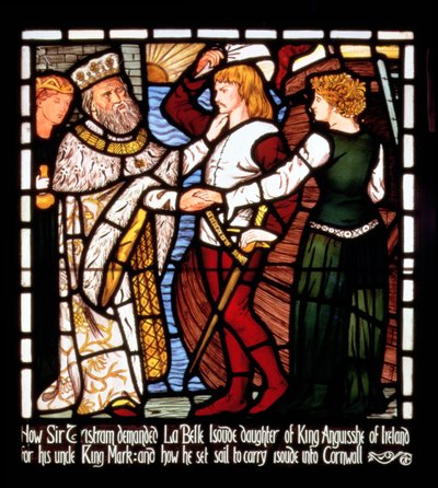 Sir Tristán dejando Irlanda con Isolda la Bella, de 
