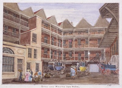 Calle Bull and Mouth, Londres, 1806 de Valentine Davis