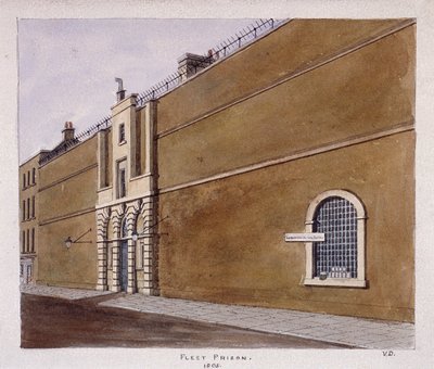 Prisión de Fleet, Londres, 1805 de Valentine Davis