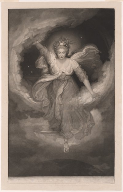 Georgiana duquesa de Devonshire, retrato de Cynthia en "The Faerie Queen" de Spenser de Valentine Green