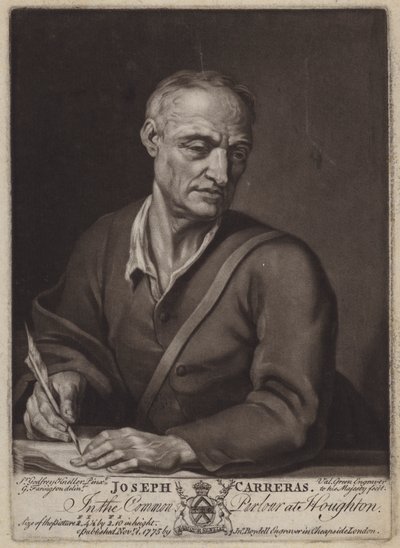 Joseph Carreras, poeta y capellán de Catalina de Braganza de Valentine Green