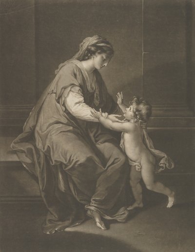 Madonna y Niño, 3 de diciembre de 1774 de Valentine Green