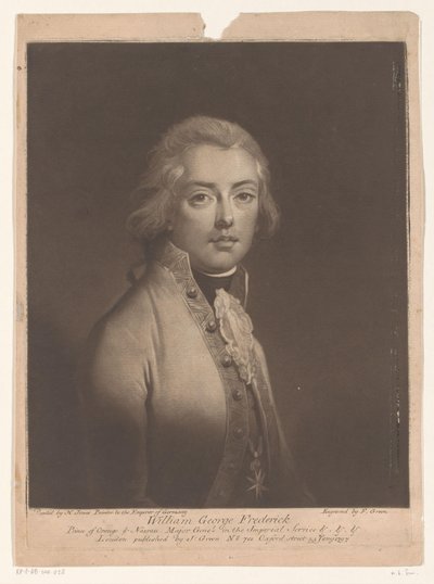 Retrato de William George Frederick de Orange-Nassau de Valentine Green