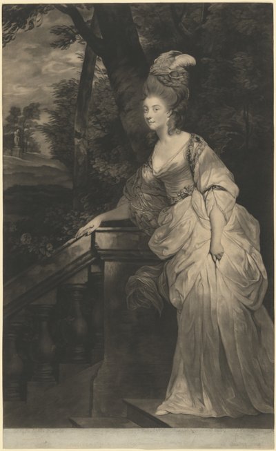 Georgiana (Spencer), Duquesa de Devonshire de Valentine Green after Sir Joshua Reynolds