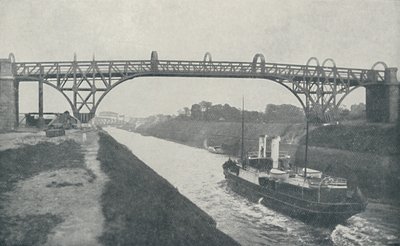 Canal del barco de Manchester, 1910 de Valentine and Sons Ltd