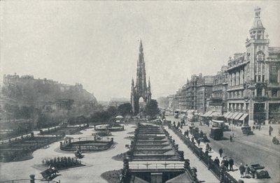 Calle Princes, Edimburgo, 1910 de Valentine and Sons Ltd