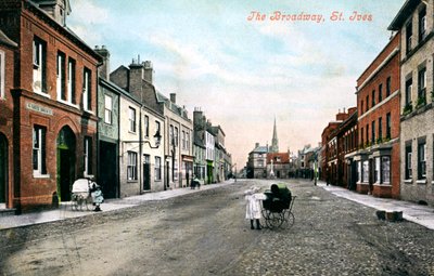 The Broadway, St Ives, Cambridgeshire, principios del siglo XX de Valentine and Sons Ltd