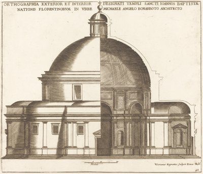 Sección de la Iglesia de San Juan Bautista de Valerien Regnard