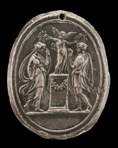 Cupido coronando a dos amantes de Valerio Belli