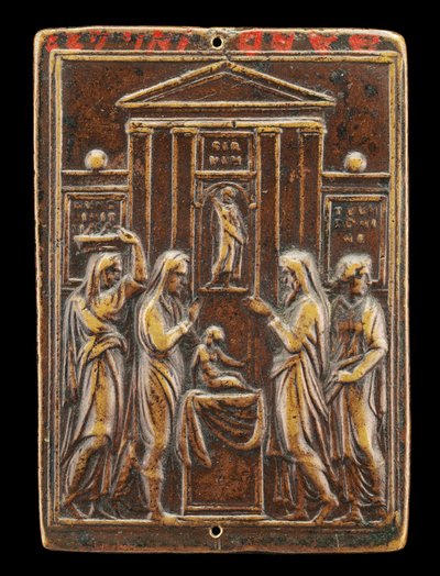 Presentación de Cristo en el Templo [reverso], c. 1530s de Valerio Belli