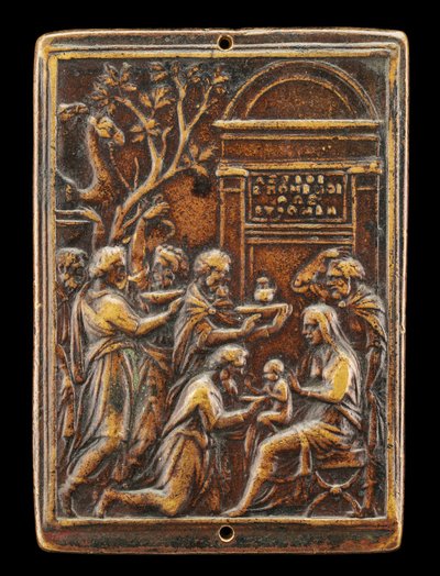 La adoración de los magos [anverso], c. 1530s de Valerio Belli