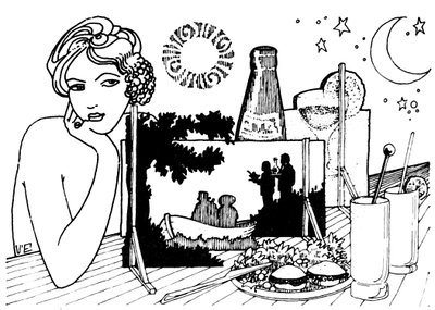 Los placeres de la comida y la bebida en verano. Detrás del plató de Valerio Eletti