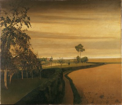 Fin de un día sombrío en Sint-Martens-Latem de Valerius de Saedeleer