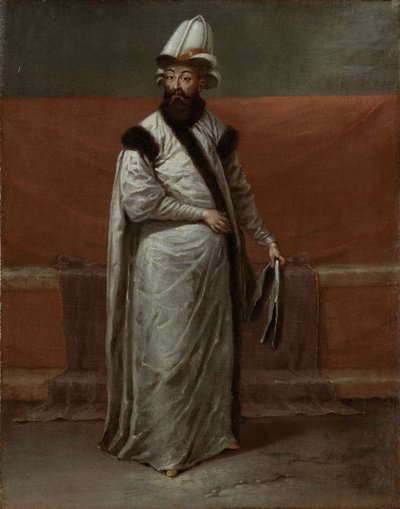 Nevsehirli Damat Ibrahim Pasha, Gran Visir del Imperio Otomano, ca 1728 de Vanmour