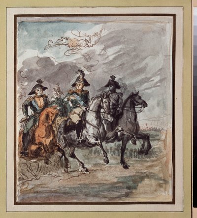El desfile durante la inauguración del monumento a Minin y Pozharsky en Moscú el 20 de febrero de 1818 (Desfile de la Inauguración del Monumento a Minin y Pozharsky en Moscú de Vasili Andreevich Tropinin