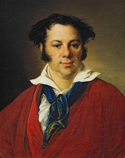 Retrato de Konstantin Ravich (Retrato de K. Ravich). Pintura de Vasili Andreyevich Tropinin (Vassili Tropinin) (1776-1857), óleo sobre lienzo de Vasili Andreevich Tropinin