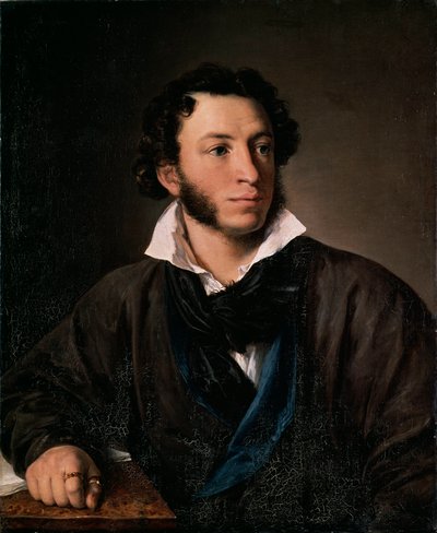 Retrato del autor Alexander Pushkin (Retrato del autor Alexander Pushkin) - Pintura de Vasili Andreyevich Tropinin (Vassili Tropinin) (1776-1857), óleo sobre lienzo de Vasili Andreevich Tropinin