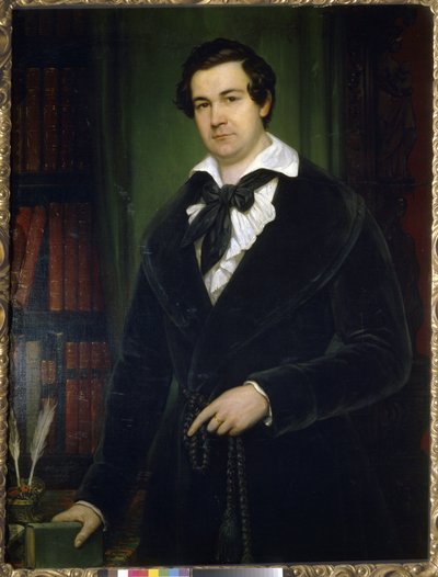 Retrato del actor Vasily Andreevich Karatygin (1802-1853) de Vasili Andreevich Tropinin