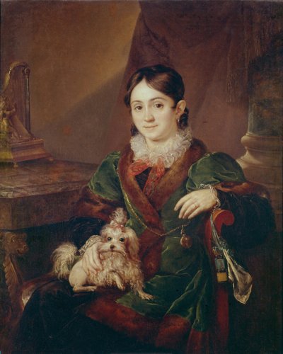 Retrato de la condesa Natalia Andreevna Obolenskaya, 1833 de Vasili Andreevich Tropinin
