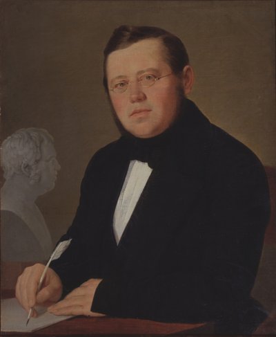 Retrato del autor Mikhail Zagoskin 1789-1852 de Vasili Andreevich Tropinin