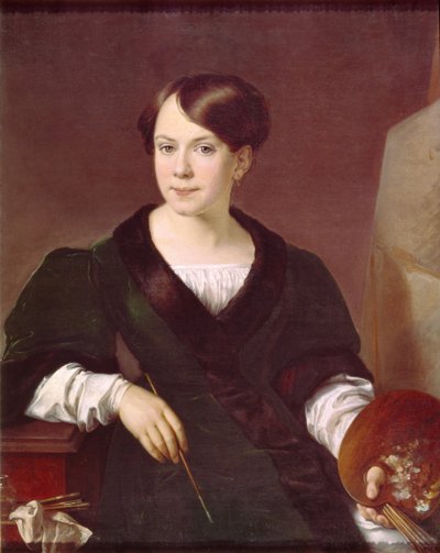 Retrato de la pintora Lyubov Borozdna-Stromilova 1813-1894, 1831 de Vasili Andreevich Tropinin
