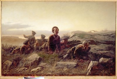 Plastounes en Sebastopol. (Batalla de Malakoff de Vasili Grigorevich Perov