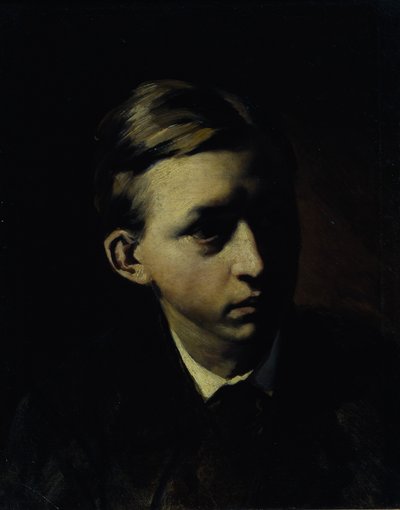 Retrato del pintor Nikolai Alexeyevich Kasatkin 1859-1930, 1876 de Vasili Grigorevich Perov