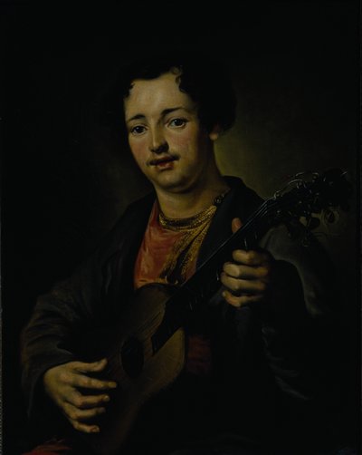 El guitarrista, años 1850 de Vasili Grigorevich Perov