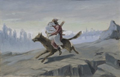 Iván Tsarévitj montando el lobo gris de Vasili Grigorevich Perov