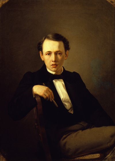 Autorretrato, 1851 de Vasili Grigorevich Perov