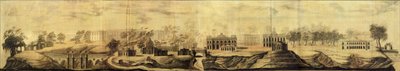 Vista panorámica del diseño de Tsaritsyno, 1776 de Vasili Ivanovich Bazhenov
