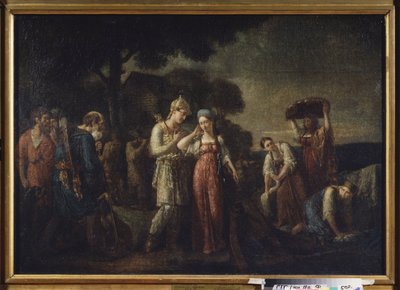 El primer encuentro del príncipe Igor con Olga de Vasili Kondratyevich Sazonov