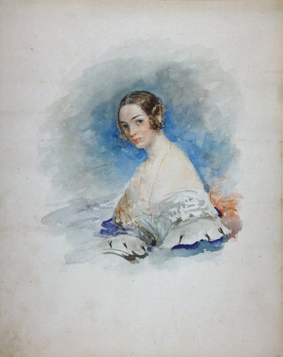 Retrato de la Princesa Maria Ivanovna Kochubey, nacida Baryatinskaya 1818-1843, 1846 de Vasili Semenovich Sadovnikov