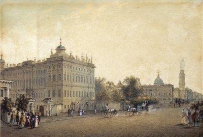 San Petersburgo. El Palacio Anichkov de Vasili Semenovich Sadovnikov