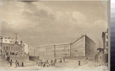 San Petersburgo. El edificio del Estado Mayor en el malecón del río Moika de Vasili Semenovich Sadovnikov