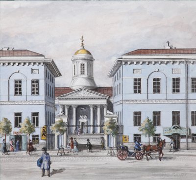 La avenida Nevsky en San Petersburgo de Vasili Semenovich Sadovnikov