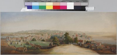 Vista de Kowno, por Vasily Semyonovich Sadovnikov (1800-1879). Acuarela sobre papel, finales de 1840. Museo Estatal de la Historia de San Petersburgo de Vasili Semenovich Sadovnikov