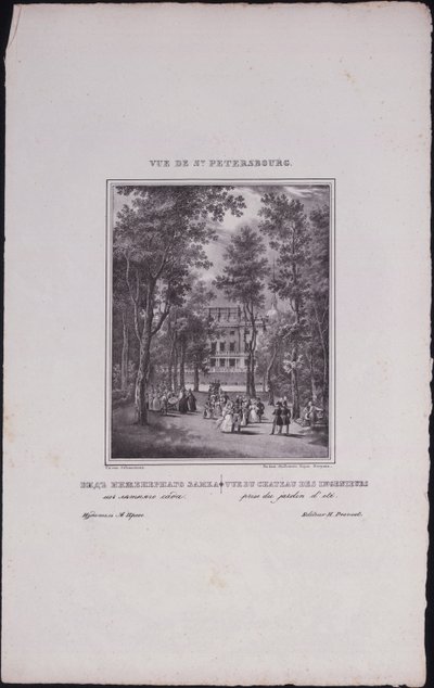 Vistas de San Petersburgo. Castillo de San Miguel, 1833 de Vasili Semenovich Sadovnikov