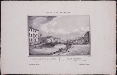 Vistas de San Petersburgo. Vista del río Moika de Vasili Semenovich Sadovnikov
