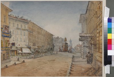Voznesensky Prospekt en San Petersburgo de Vasili Semenovich Sadovnikov