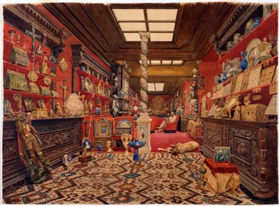 La Galería de la residencia de Alexander Basilewsky en París de Vasili Vasilievich Vereshchagin