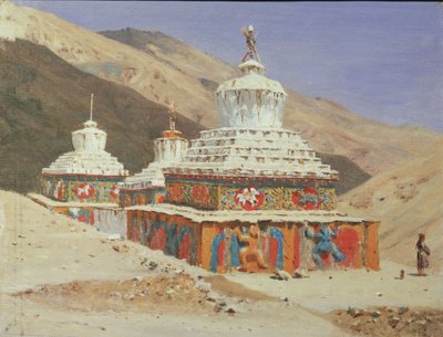 Chorten en Ladakh, 1875 de Vasili Vasilievich Vereshchagin